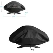 Waterproof Portable Grill Cover for Weber Q2000, Q200 Series, Baby Q Gas Grill