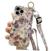 Compatible with iPhone 15 Plus Case,[ with wrist Compatible iPhone 15 Plus Pink