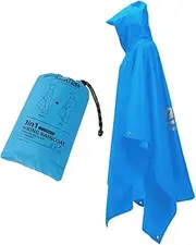 [koolsoo] Hooded Rain Poncho Rain Coat Reusable Lightweight Portable Rainwear Raincoat Rain Jacket for Travel Outdoor Activities Hiking