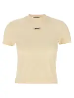 [Jacquemus] Jacquemus-Le Gros-Grain T Shirt Beige-Donna L