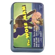 Windproof Refillable Oil Lighter Vintage Poster D65 The Wolf Man
