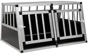 BECLOH Travel Dog Crate - Car Dog Cage with 2 Doors, Suitable for Large, Medium and Small Dog Breeds, Dog House, Light and Easy to Transport, Suitable for Indoor and Outdoor Use (89 x 69 x 50 cm)