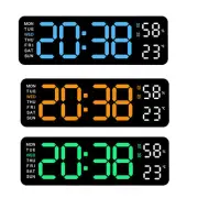 Digital Wall Clock Large Display Electronic LED Clock for Wall positive