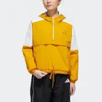 【ADIDAS 愛迪達】URBAN ANORAK 女 連帽外套 運動 訓練 休閒 穿搭 亞洲版 黃 白(GM1470)