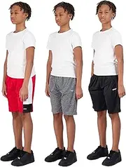 [Hind] Boys Shorts for Kids 3-Pack Active Shorts for Boys Basketball and Sports