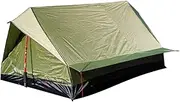 Lightweight Tent, Rodless Hiking Shelter, Portable Weatherproof 2-4 People Tents, Compact for Outdoors Travel, Backpacking, Climbing, Windproof, Water-Resistant, 210x150x110cm