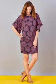 Bell Sleeve Tunic Dress--HAND-31-MA