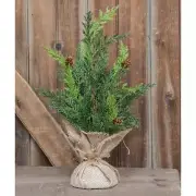 Prickly Pine Christmas Green 18" Tree