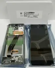 SAMSUNG Galaxy S20 Gray Silver LCD Touch Screen Digitizer Frame G980 OEM NEW S20