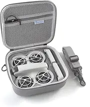 SKYREAT Carry Case for DJI Neo, Portable Travel Bag, Compact Storage Bag with Carry Strap for DJI Neo Drone and Intelligent Flight Battery Accessories, gray, Carrying Case for DJI Neo