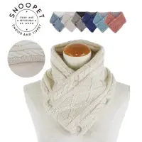 在飛比找momo購物網優惠-【日本SOLEIL】頂級設計親膚柔軟舒適鈕扣式脖圍羊毛觸感釦