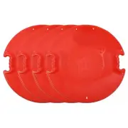 Superio Round Snow Saucer Sled 4 Pack Red 26" Avalanche Disc for Kids and Adults