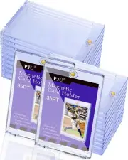 50ct Magnetic Trading Sports Card Holders Case 35pt One-Touch UV Protection