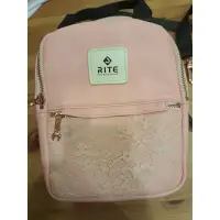 在飛比找蝦皮購物優惠-RITE粉色蕾絲三用包