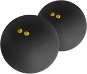 Toddmomy 2pcs Professional Squash Ball High Elastic Rubber Racket Balls for Training for All Skill Levels for Intense Workouts and Skill Enhancement
