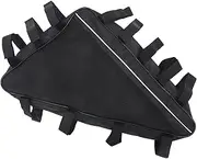 INOOMP Bike Battery Case Triangle Saddle Bag Weatherproof Oxford Fabric Easy Install Durable Outdoor Cycling Accessory