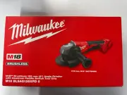 MILWAUKEE 18V Brushless 125mm (5") Angle Grinder w/ Deadman Paddle Switch Skin M