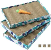 PEEKAB Cat Scratcher Cardboard Reversible Cat Scratching Pad Kitty Corrugated Sc