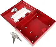 CLISPEED Wall Mounted Emergency Key Lock Box Secure Storage for Fire Extinguishers and Essential Emergency Tools for Home and Office Safety Lock Box with Key