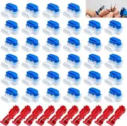 Pack of 50 Cable Connectors with Gel, Connection Clamps for Robotic Lawnmowers, Waterproof Cable Clamps, Cable Connectors for Robotic Lawnmowers, Cable Connectors Compatible with Husqvarna Automower, Lawn Mower