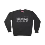 SUPREME BOX LOGO INTERNATIONAL CREWNECK 大學T 帽T 黑