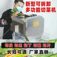 在飛比找蝦皮商城精選優惠-110V  多功能電動切菜機商用食堂全自動切韭菜蔥花辣椒切片