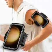 For iPhone 15/14/13/12 Pro Max Shockproof Running Gym Jogging Phone Armband Case