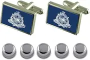 [Select Gifts] Shirt Dress Studs Charleston City USA Flag Cufflinks