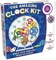 MukikiM Happy Puzzle Company The Amazing Clock Kit - Construct Your own Colorful Real Working Clock. Educational Toy That Teaches How Clocks Work, and Doubles as an Actual Wind-up Clock.