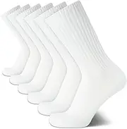 [Calvin Klein] Men’s Socks – Lightweight Cotton Blend Crew Socks (6 Pack)