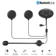 Bluetooth Moto Helmet Intercom Headset Wireless Handsfree Earphone+Microphone
