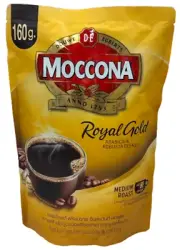 Moccona Royal Gold Freeze Dried Instant Coffee Arabica Robusta Blend 160 g Aroma