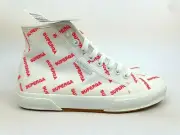 Superga 2795 Cotu Logo 'White Red Fluoro' Canvas Hi (US8) W star womens 2730