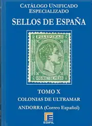 Catalogue edifil Specialized Tomo X Colonies Overseas And Andorra Ed. 2019
