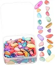 DIYEAH 4 Boxes Mixed Pieces DIY Shell Tiles Handmade Craft Supplies for Home Decor Irregular Shells