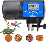 BlueFire Automatic Fish Feeder Timer Feeder for Fish Moisture-Proof Fish Food Dispenser Auto Fish Feeder Turtle Feeder with LCD Display for Aquarium or Fish Tank (Blue)