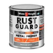White Knight Rust Guard Medium Grey Metal Primer Paint - 0.25L