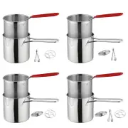 Deep Frying Pot Small Deep Fryer Pot Cookware with Handle Frying Basket with