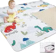 TANOSHII Baby Play Mat for 50''x50'' Playpen,Kids Tents Cotton,Foldable Crawling Floor,One-Piece Non Slip Floor,Portable Travel Large Mats Toddlers and Infants