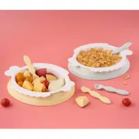 在飛比找PChome24h購物優惠-玉米田 PLA嬰童餐具-魚盤叉匙組
