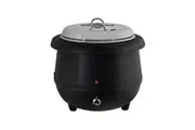 Sunnex 10L Soup Warmer | Black Commercial Sauce Curry Mulled Wine Candle Wax