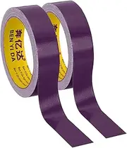 uxcell 1"x0.01" Bookbinding Tape, 22 Yard Total 2 Roll Cloth Bookbinding Repair Tape Book Binding Tape Self Adhesive for Repairing Old Books, Purple
