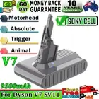 9500mAh for Dyson V7 Battery Abosolute SV11 Animal Motorhead Fluffy Sony Cells