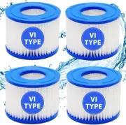Type VI Filter Replacements Hot Tub,Spa Coleman, Bestway, Lay-Z Spa,Intex 4 pack