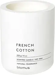 [blomus] Fraga Scented Candle Lily White L, Soy Wax Candle in Concrete Look,Medium