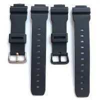 在飛比找Yahoo!奇摩拍賣優惠-代用卡西歐小方塊學生電子錶錶帶樹脂橡膠凸口16MM DW-9