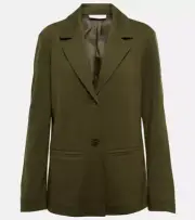 NWT Max Mara Leisure Cluny Jersey Blazer in Green Size XXL #SJ130