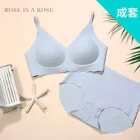 在飛比找momo購物網優惠-【ROSE IS A ROSE】零著感ZBra無鋼圈內衣成套