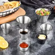 4 Pcs Patron Cups Stainless Steel Sauce -resistant Non-rusting