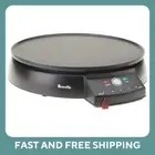 BREVILLE Pancake Crepe Maker Electric Breakfast Pan Plate Cooker Machine Black